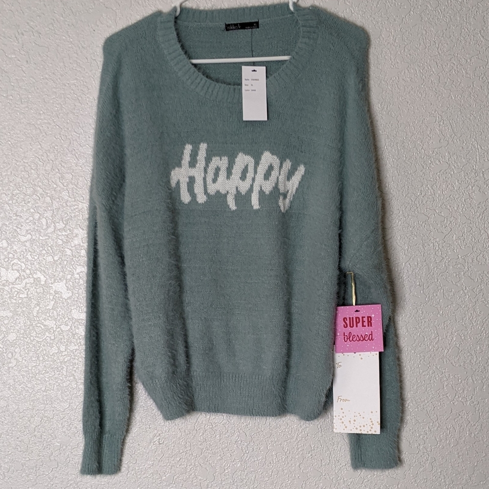 Happy sweater - super soft! Size xl (I)